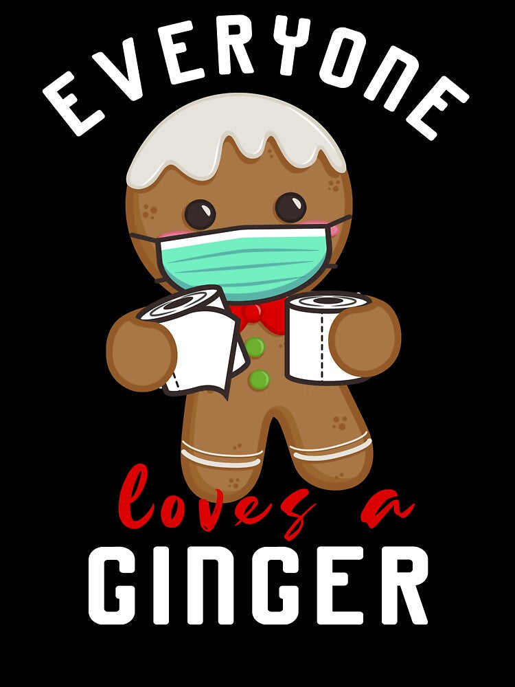 Everyone Loves Ginger Gingerbread man Christmas Costume Mask by aubb7