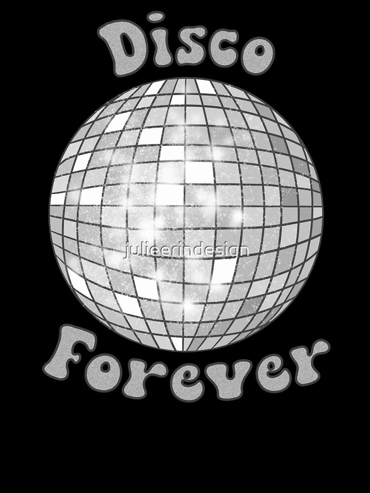 Disco Forever Silver Mirrorball by Julie Erin Designs