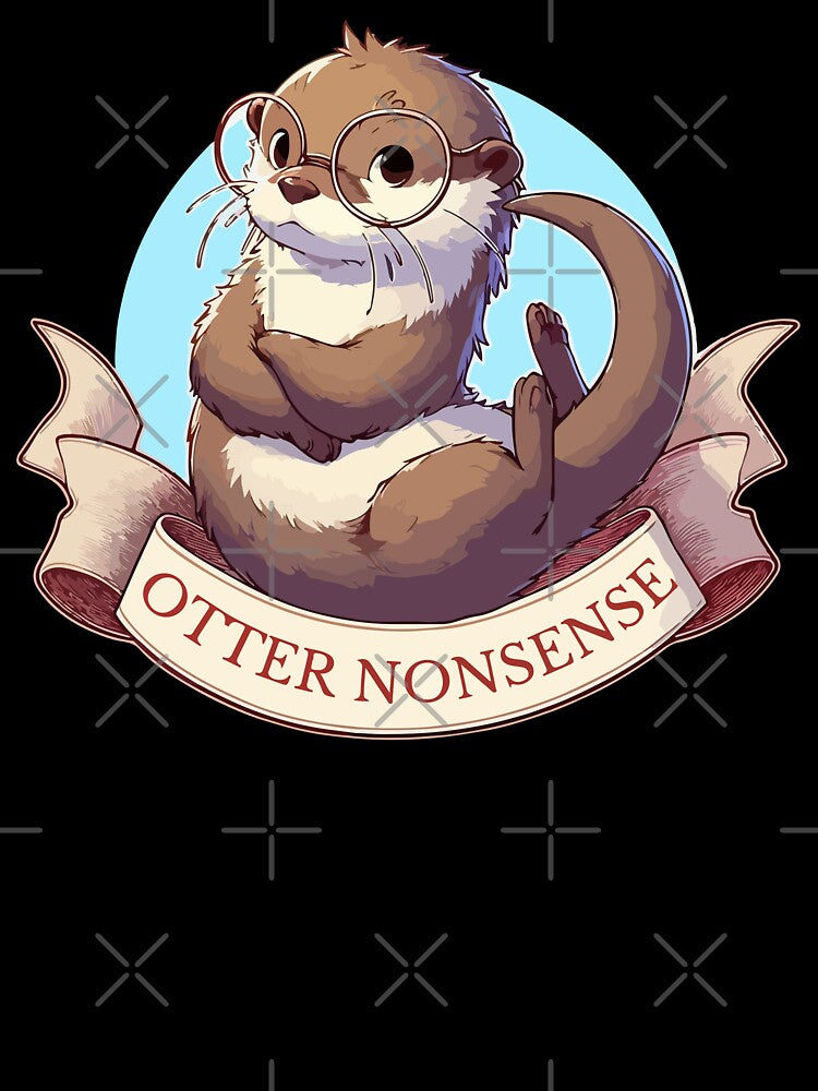 Otter Nonsense Cute Funny by TomFrontierArt