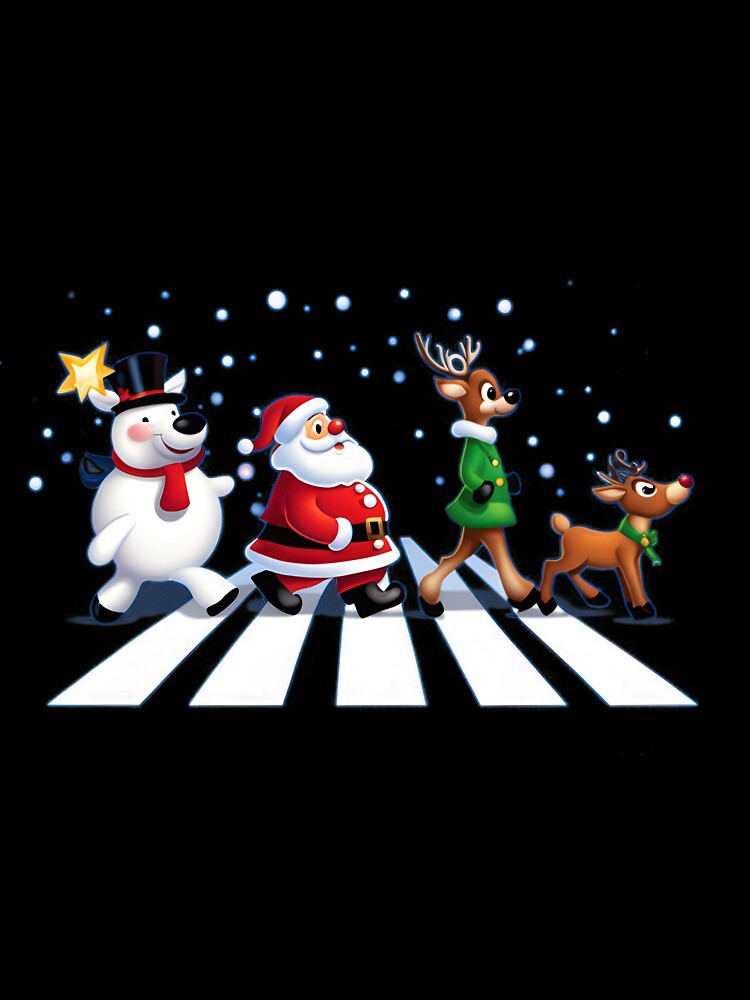 Cozy Christmas Road Snowy Winter Forest Holiday Travel Art | Best Buy by Alexandre Duram