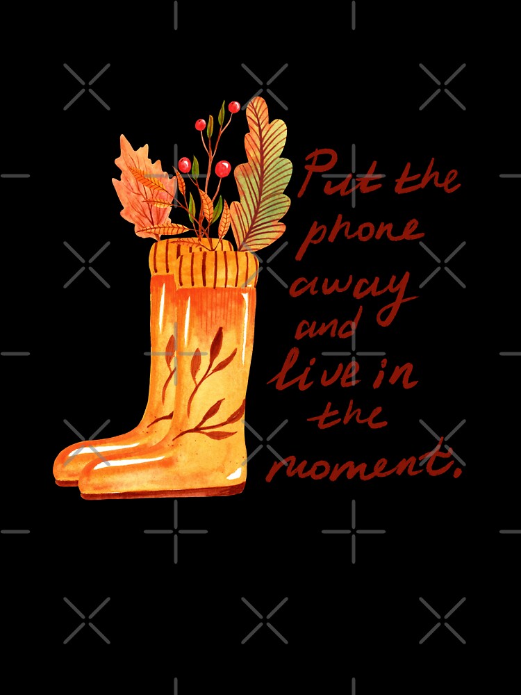 Live in the moment hygge illustration by pinkyfish1010