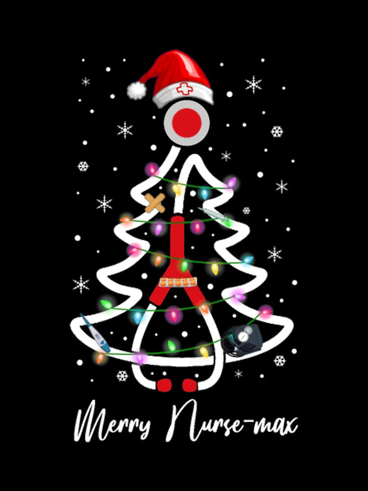 Womens Nurse Christmas Tree Lights by StarcyWol
