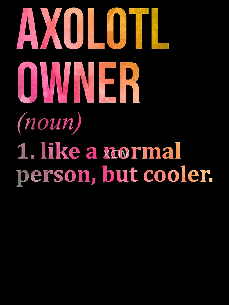 Axolotl Owner Definition Axolotl in Watercolor by XCIV
