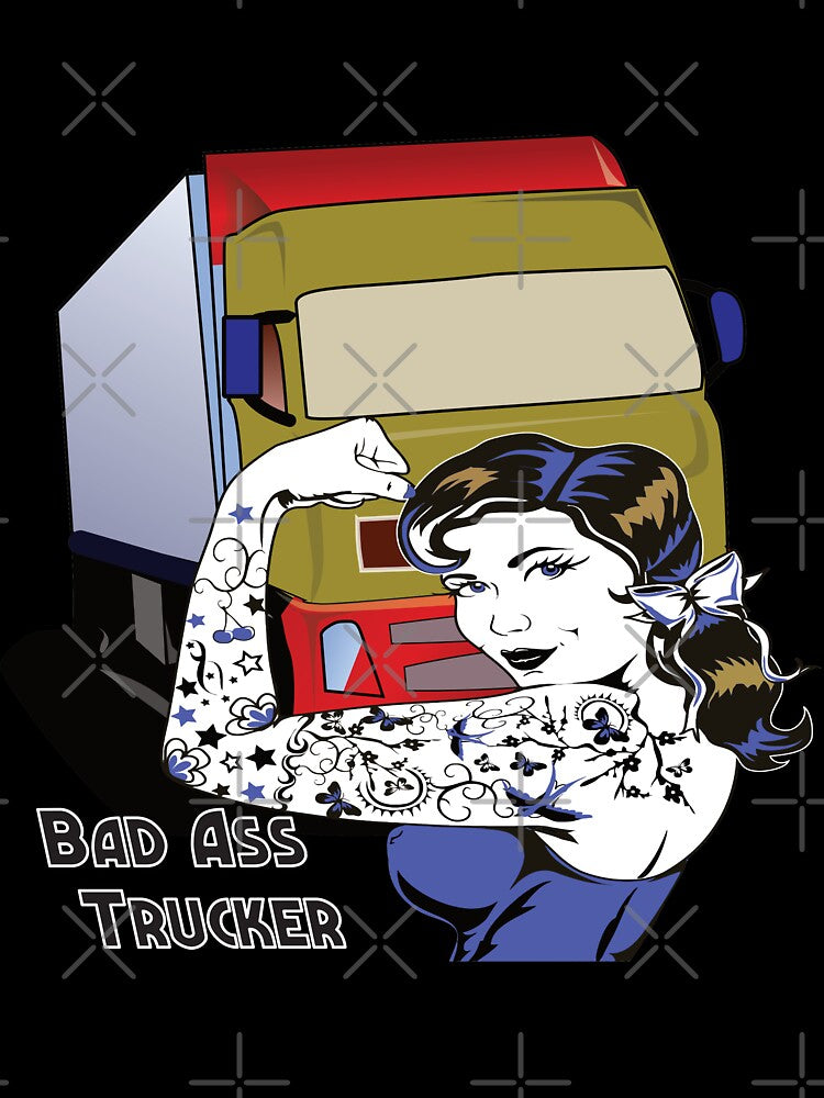 Bad Ass Girl Trucker/Adult Trrucker by alayal57