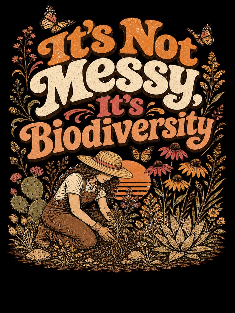 It's not messy it's biodiversity - Native Plant Gardening – Wildflower Habitat Gardener Design by JansenGS