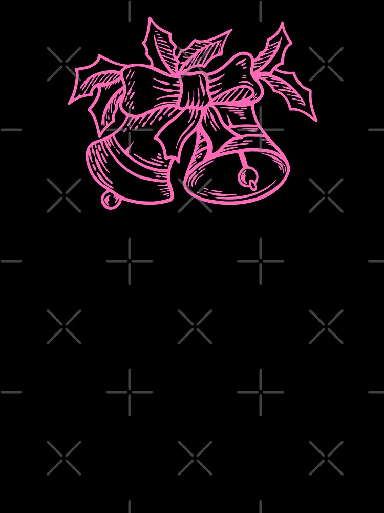 Pink Vintage Christmas Bells Design by pattern-archive
