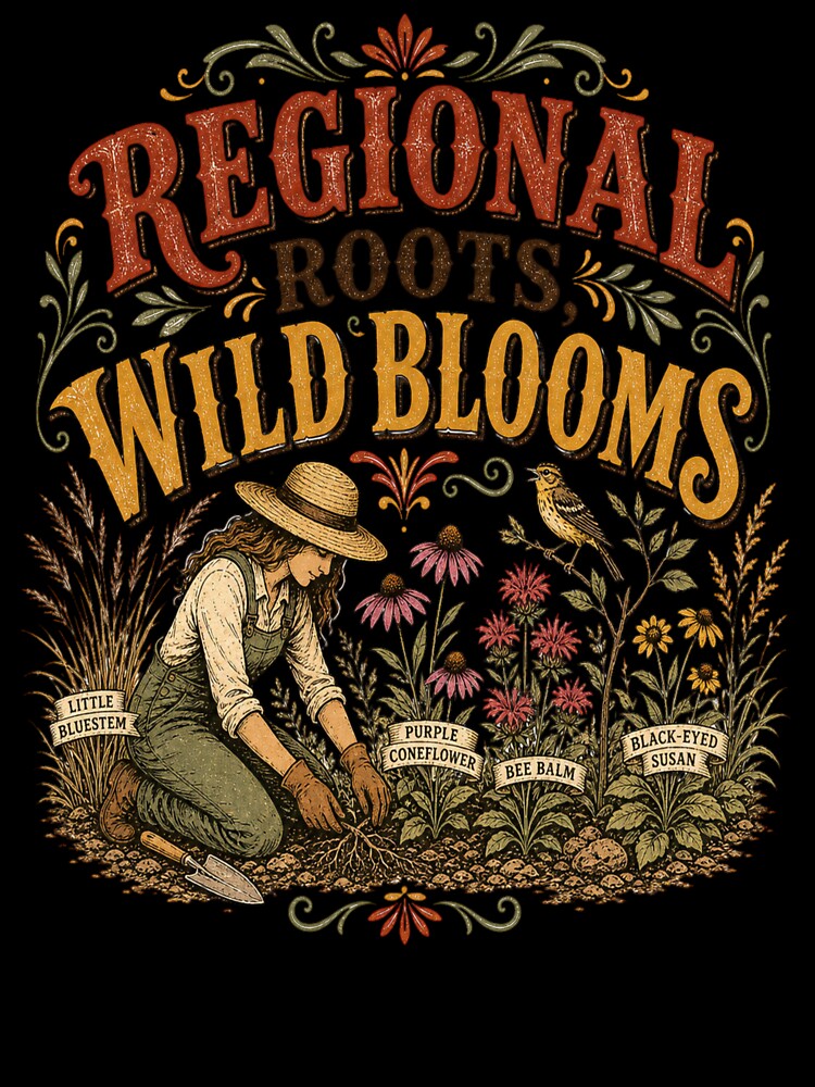 regional roots, wild blooms - Native Plant Gardening – Wildflower Habitat Gardener Design by JansenGS