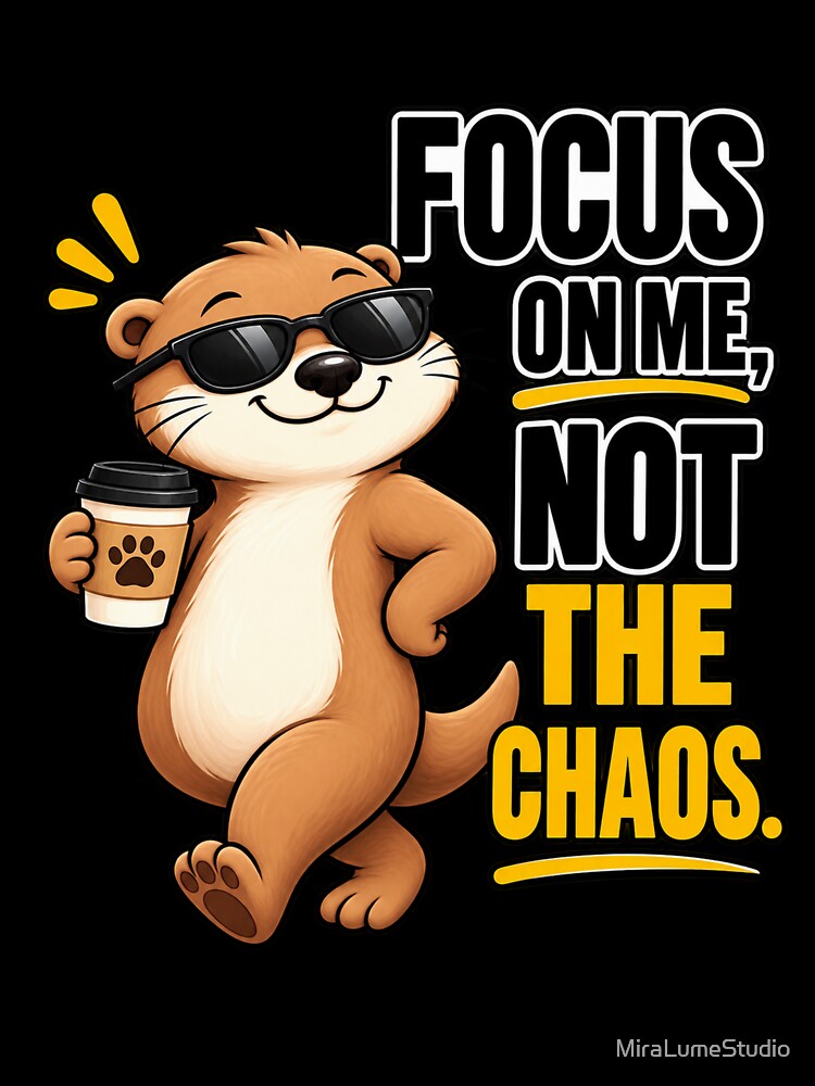 Funny Otter Meme Collection - Focus On Me Otter Meme Cartoon - Sarcastic Animal Humor by MiraLumeStudio