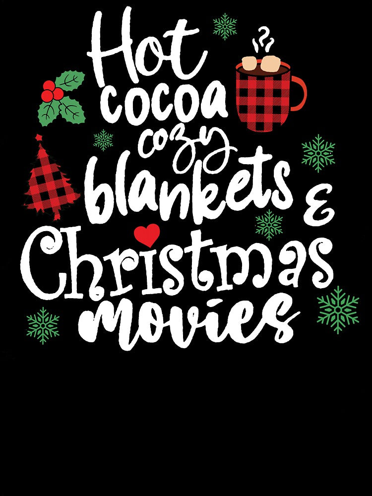 Hot Cocoa Cozy Blankets Christmas by LounaDona