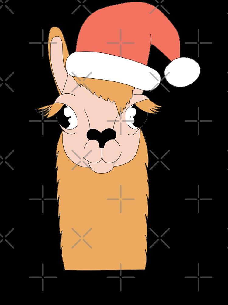 sanata llama Christmas - alpaca christmas by zanbo