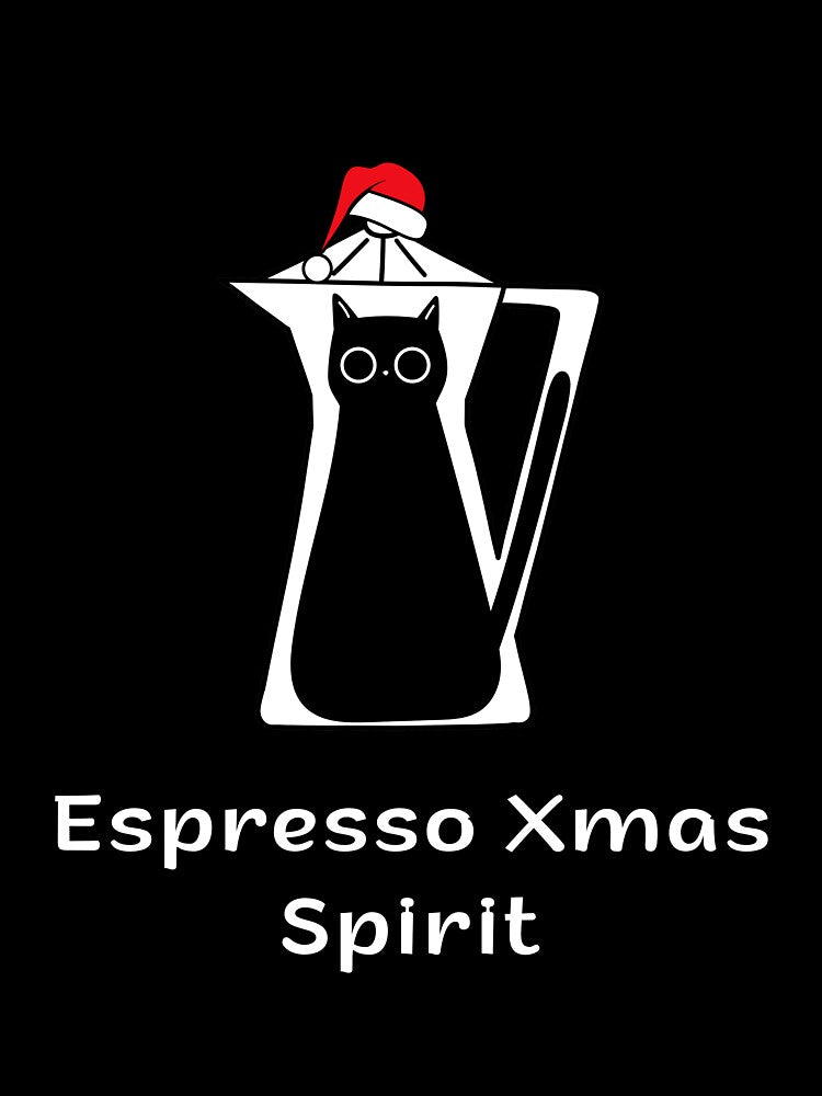 Espresso Xmas Spirit | Espresso Yourself Cats | Christmas Espresso Cat by ContigoART