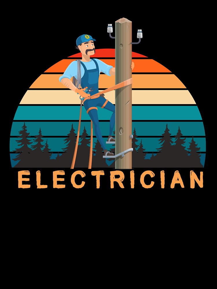 Electrician funny gift by patroart