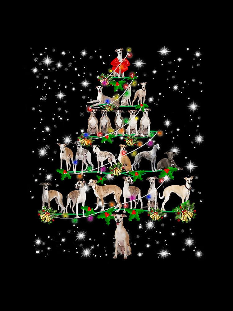Whippet Christmas Tree Decor Dog Silly by carpe9572