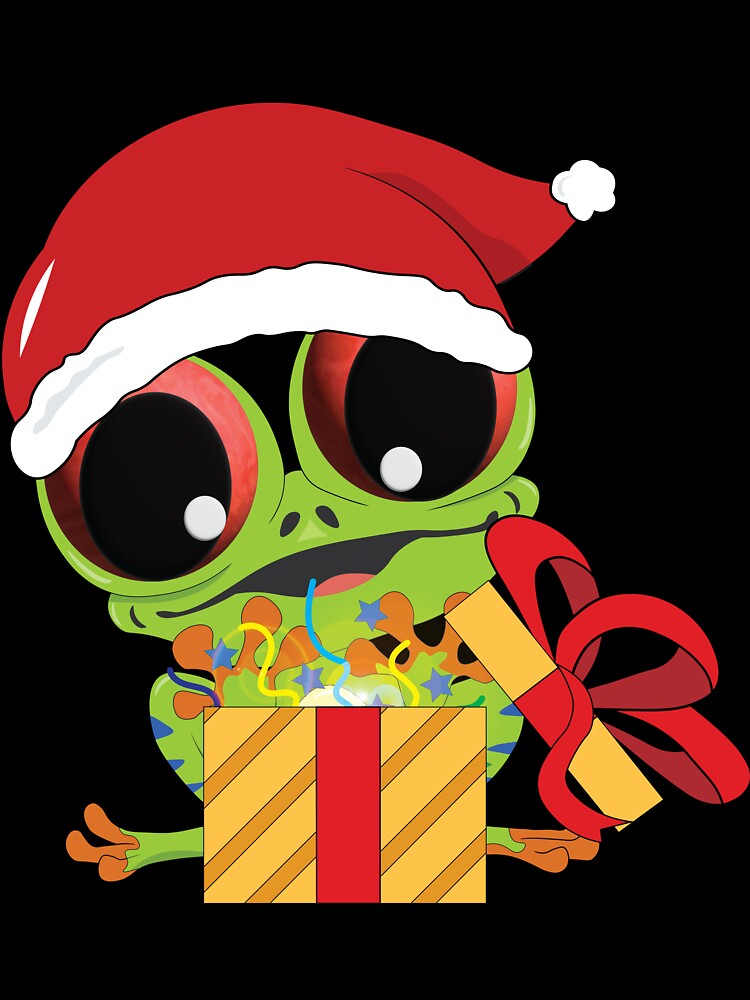 Cute Tree Frog on Christmas by atedesigns