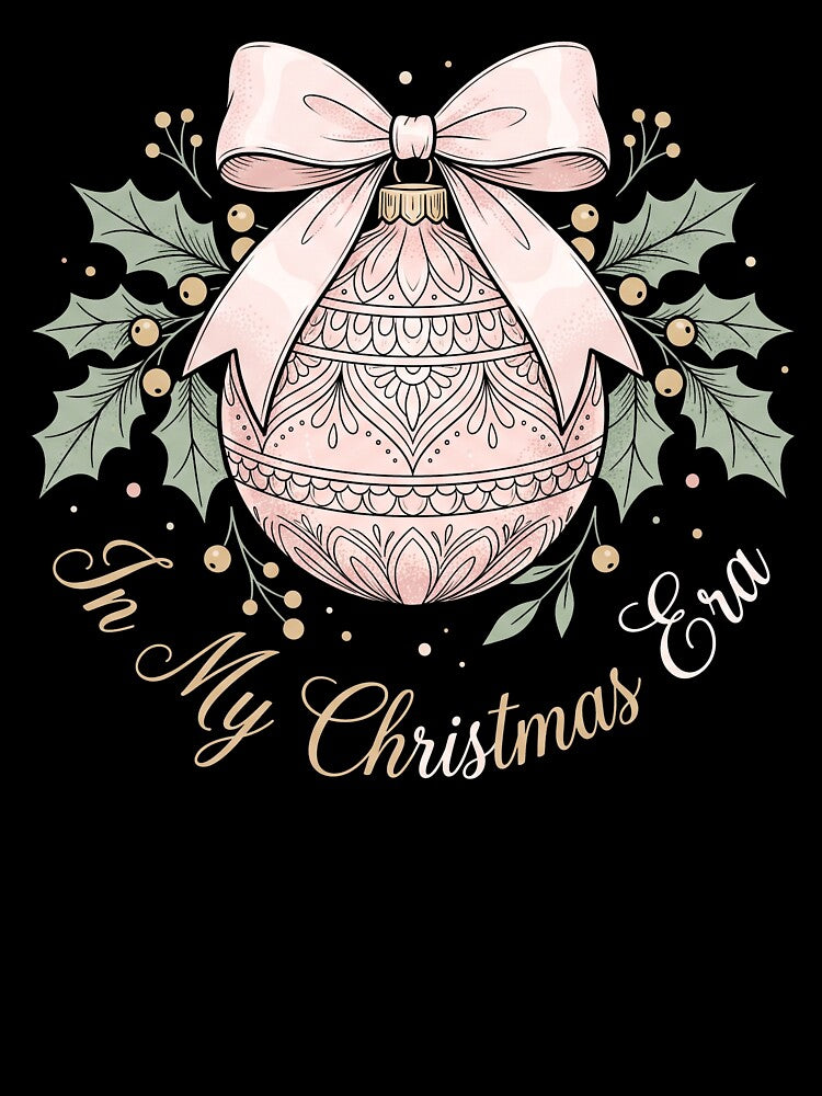 In My Christmas Era Pink Bow Ornament Holly Holiday Coquette by TeNovaStudio ⭐⭐⭐⭐⭐