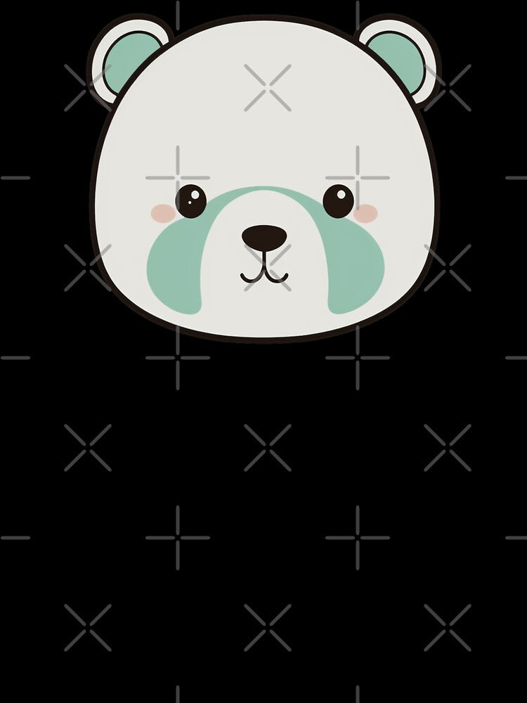 Cute Baby Polar Bear Face by Adorableware