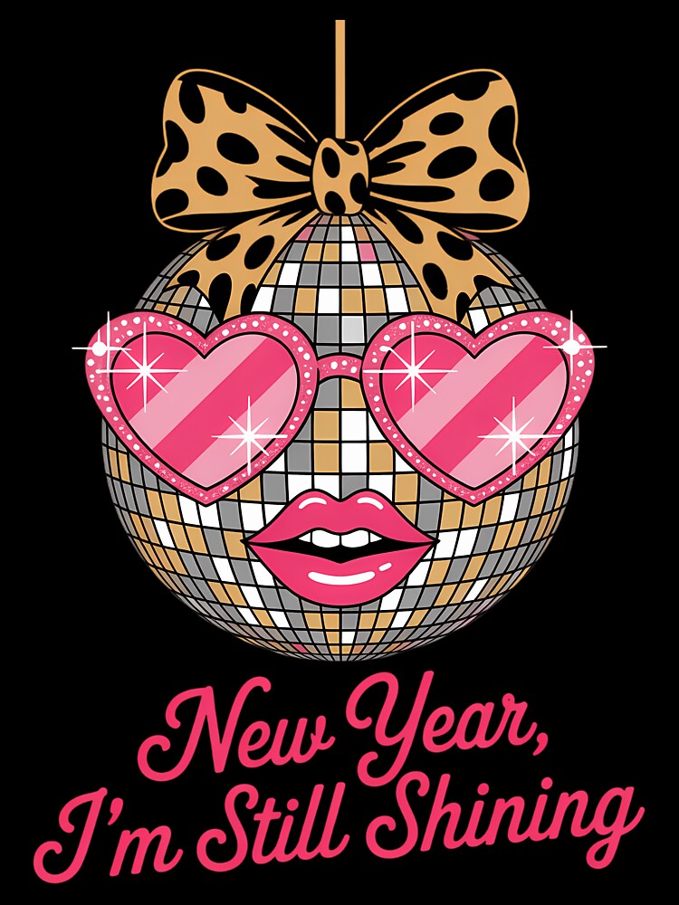 New Year Disco Ball Coquette Bow by comptorasunfia