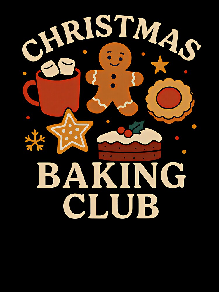Christmas Baking Club Gingerbread and Cocoa Vintage Design by Weorus