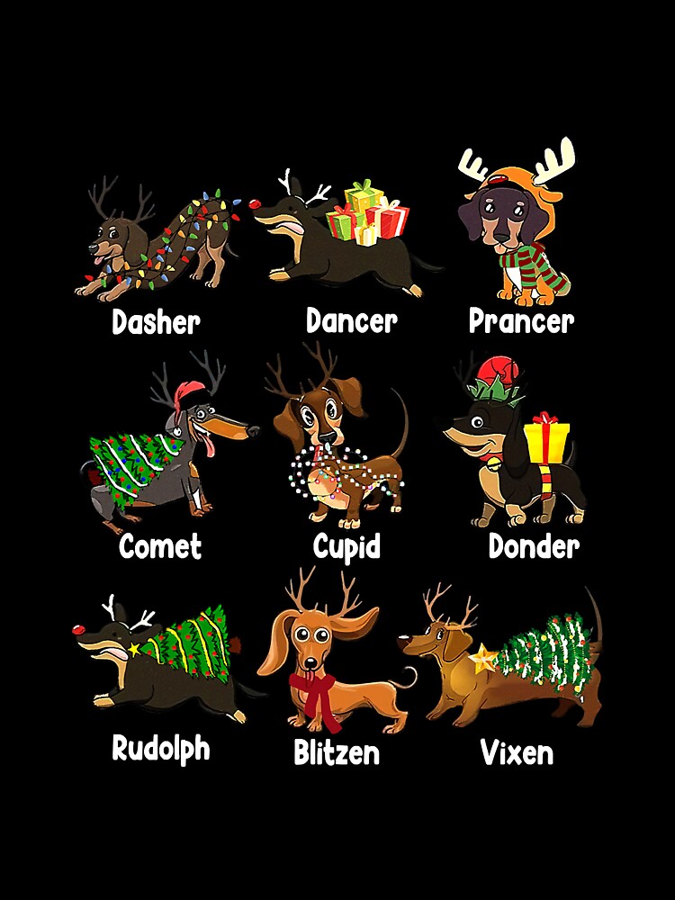 Dachshund Dogs Christmas Pajamas Dog by reyeskhan79