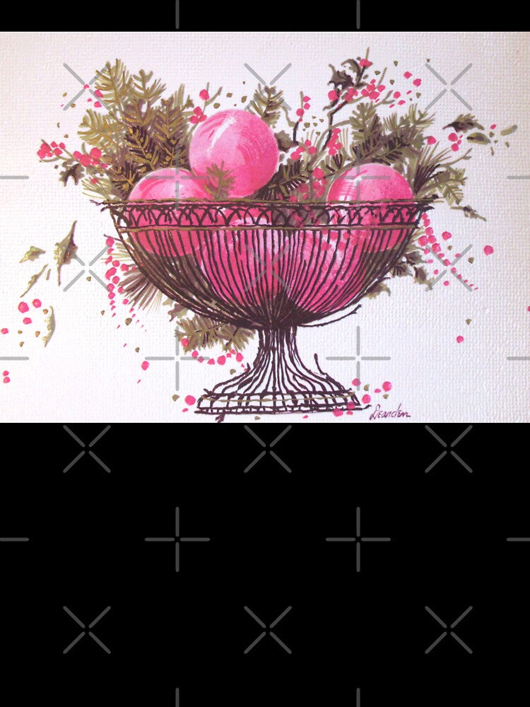 Pink Christmas Ornaments by collageDP