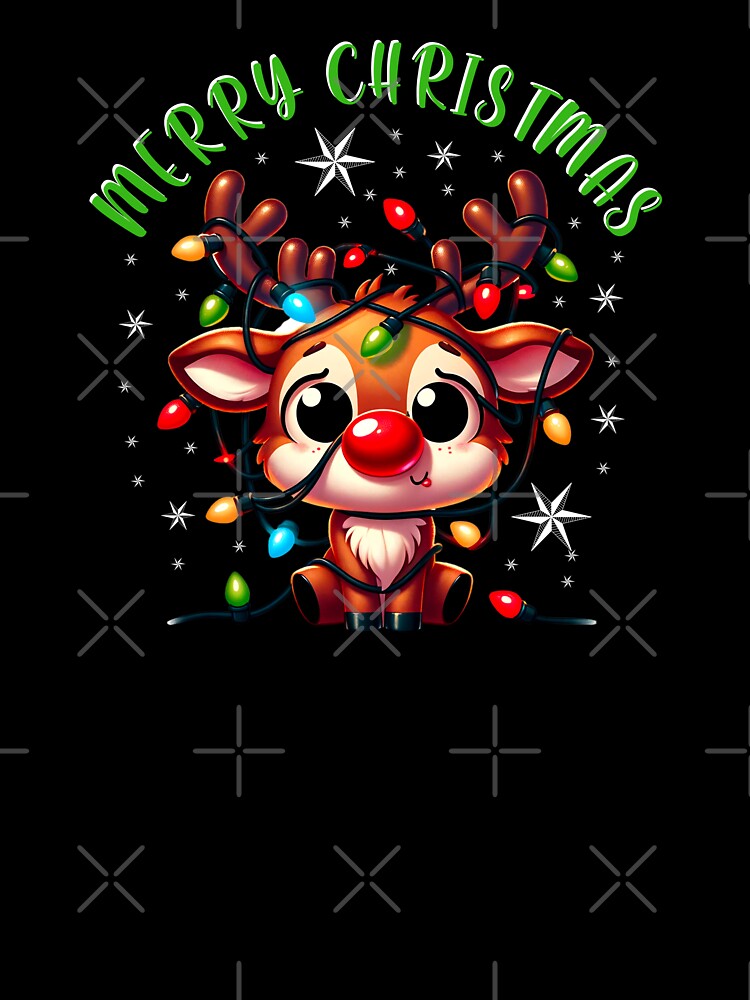 Cute Holiday Reindeer, Festive Christmas Fun by madtoyman