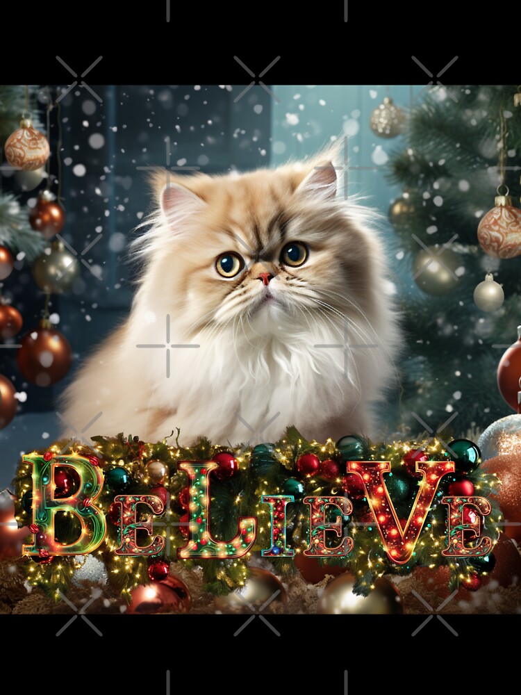 Meowy Christmas: White Christmas Cat by Fantasy Masterpiece
