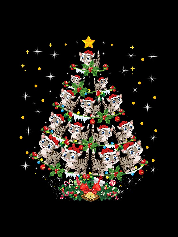 Cat Animal Lover Xmas Santa Hat Cat by reyeskhan79