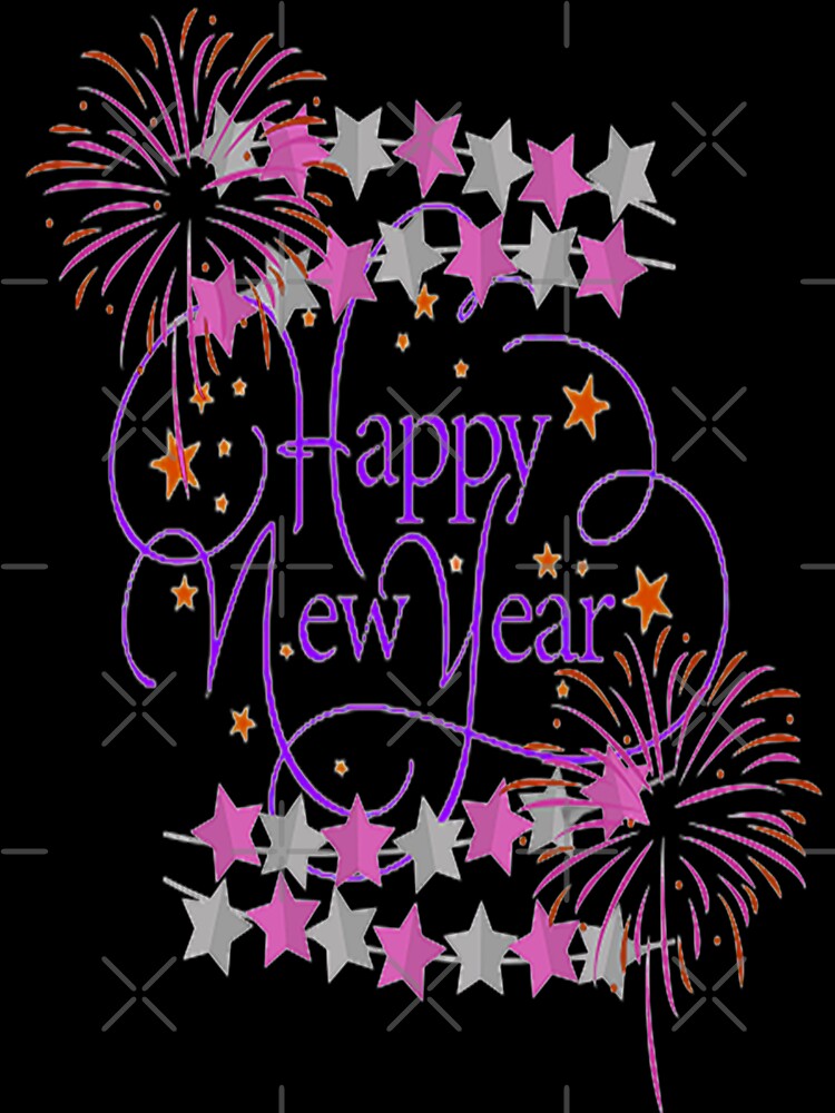 Happy New Year Digital Lettering Design, 3, Howdy New Year,New Years Celebration, New Years Eve Countdown by Adri Barnard