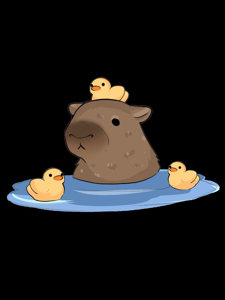 Capybara swiming Art for Men Women Kids , Capybara Gift Lover by DZIRI NAJAT