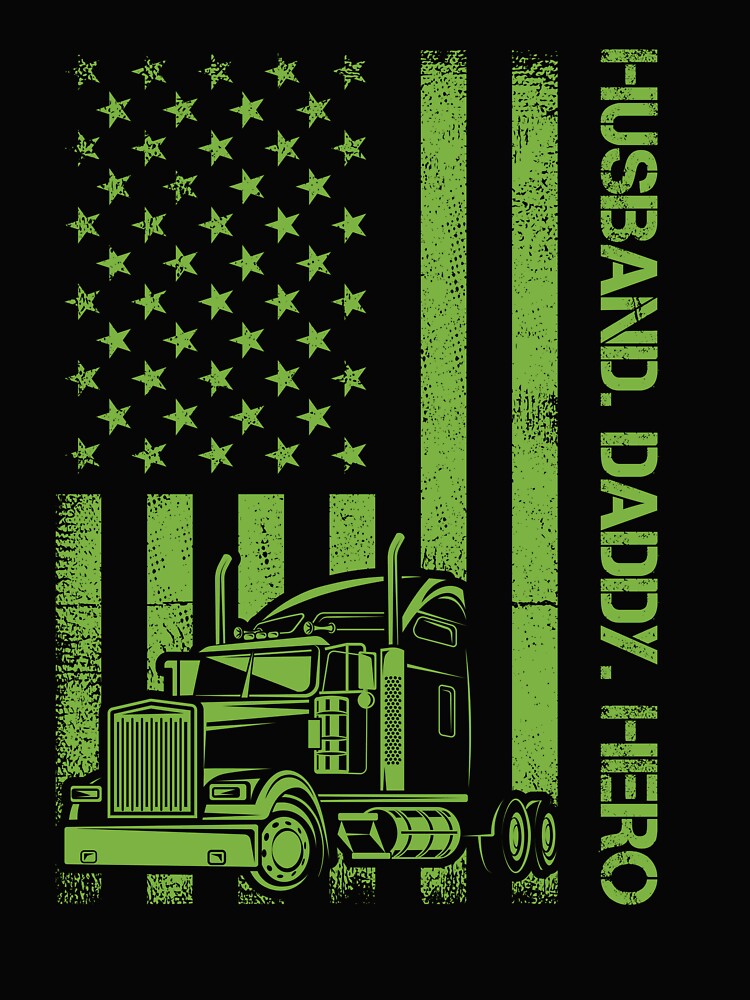 Husband Dad Trucker Legend - Green by Logic72