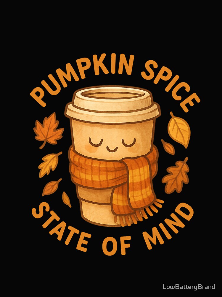 Pumpkin Spice State of Mind – Cozy Autumn Coffee Design by LowBatteryBrand