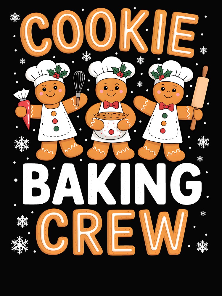 Cookie Baking Crew Christmas Gingerbread Bakers by KarimSoCute