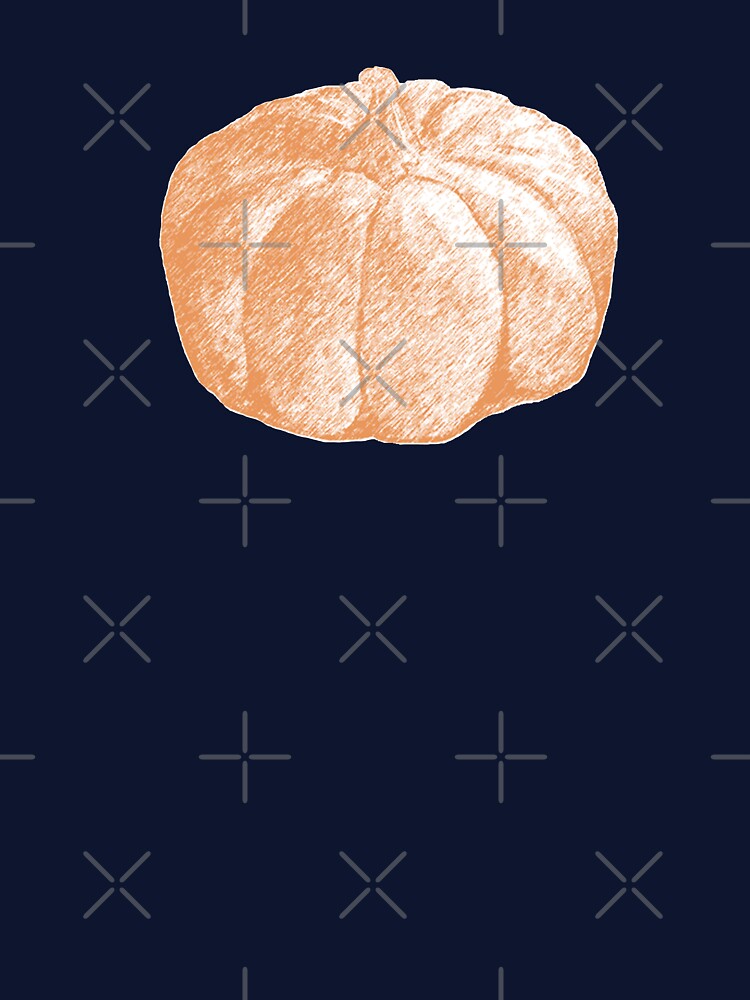 Orange Wood Block Pumpkins Print by FaireWaveArt
