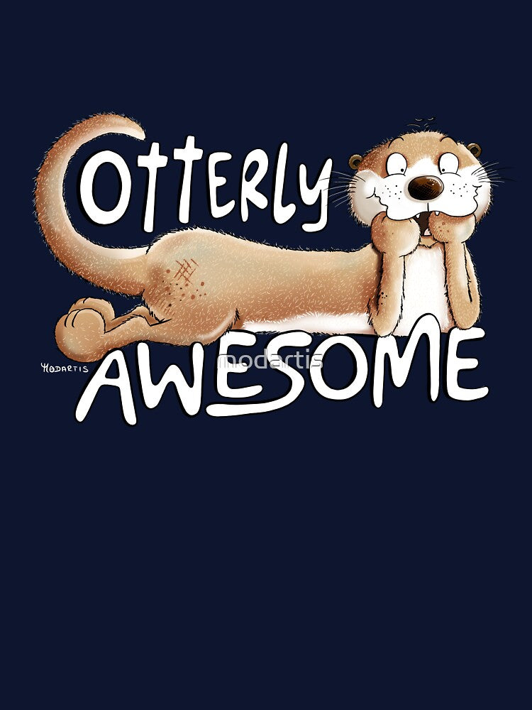 Funny Otterly Awesome Sea Otter by modartis