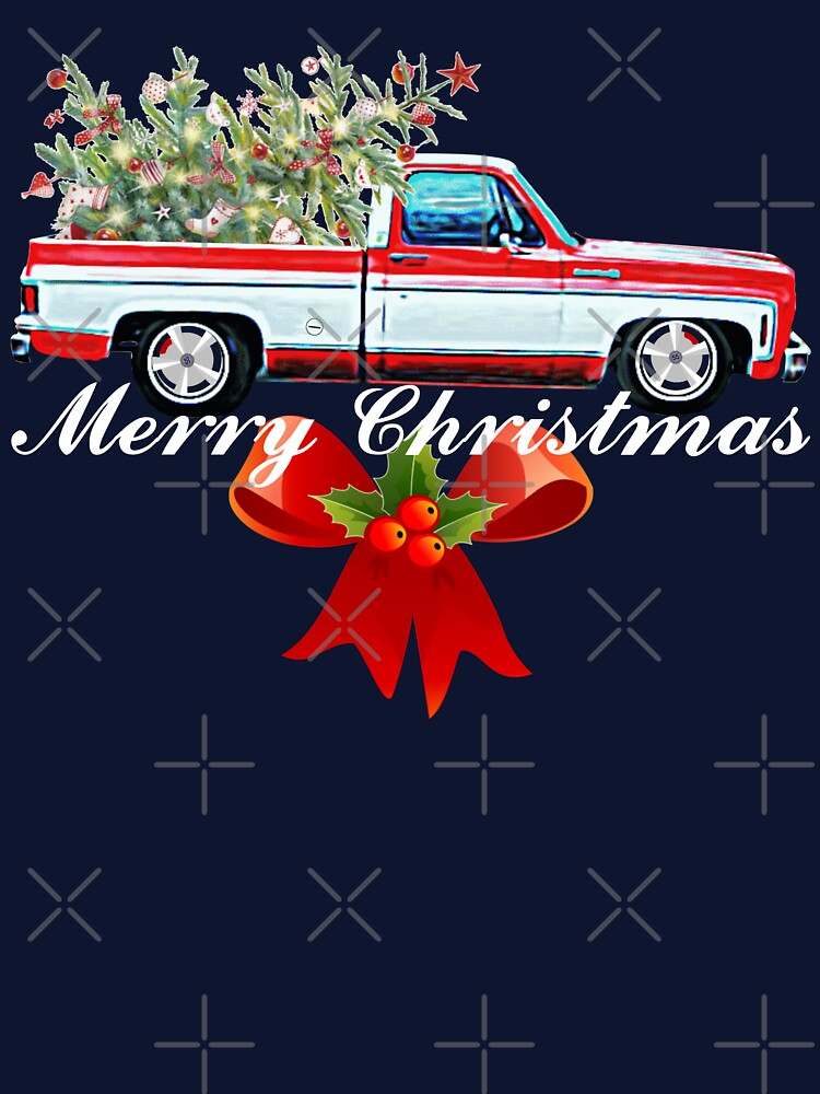 Merry Christmas Holiday Square Body C10 Short Bed by CharJens