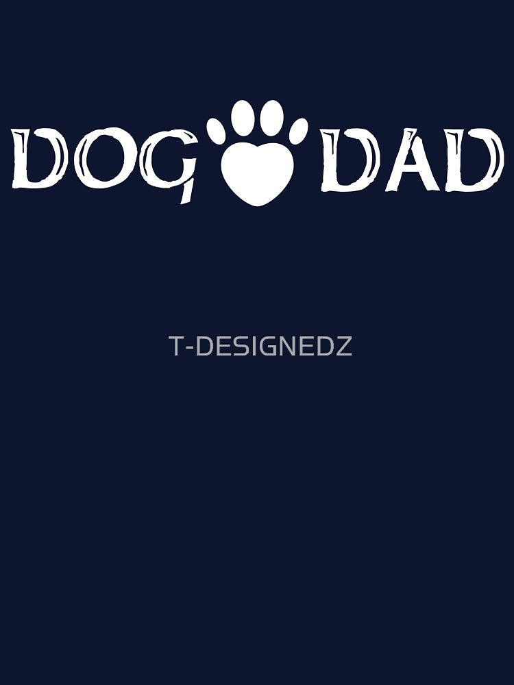 Dog Dad Gift, dog dad shirt - best dog dad, dog lover, gift for dog dad, dog owner gift, mens dog tee by T-DESIGNEDZ