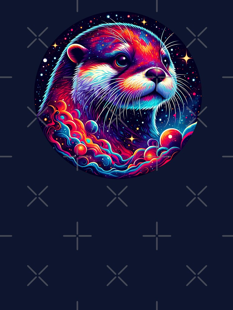 Pretty cosmic otter by Artillenium