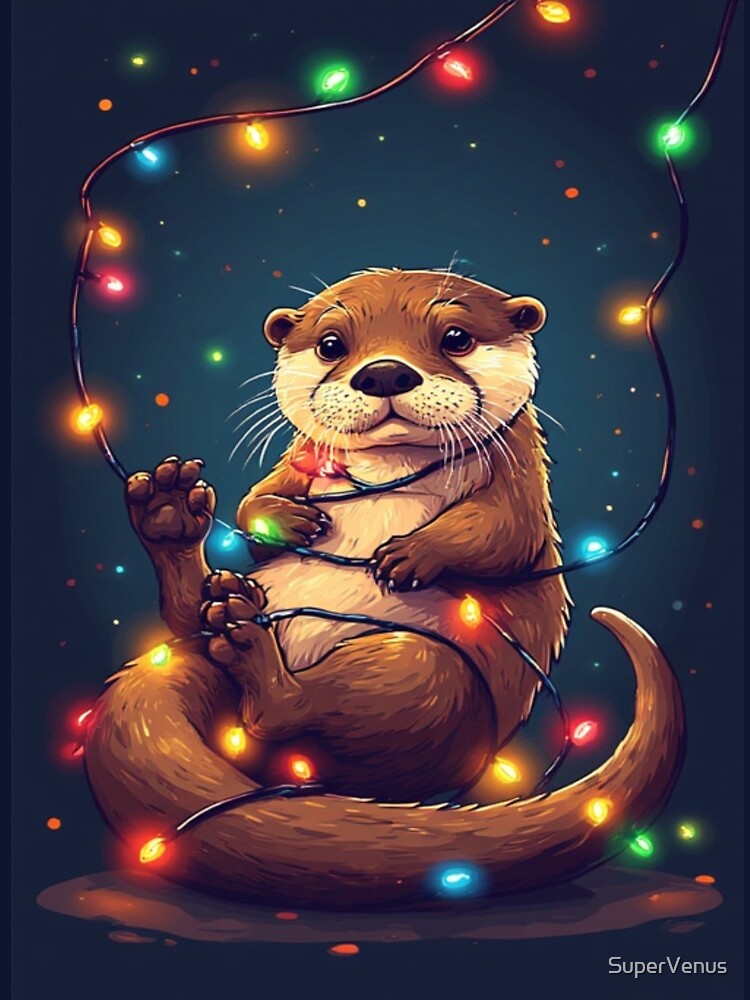 Otter Holiday Lights - Christmas 2025 by SuperVenus