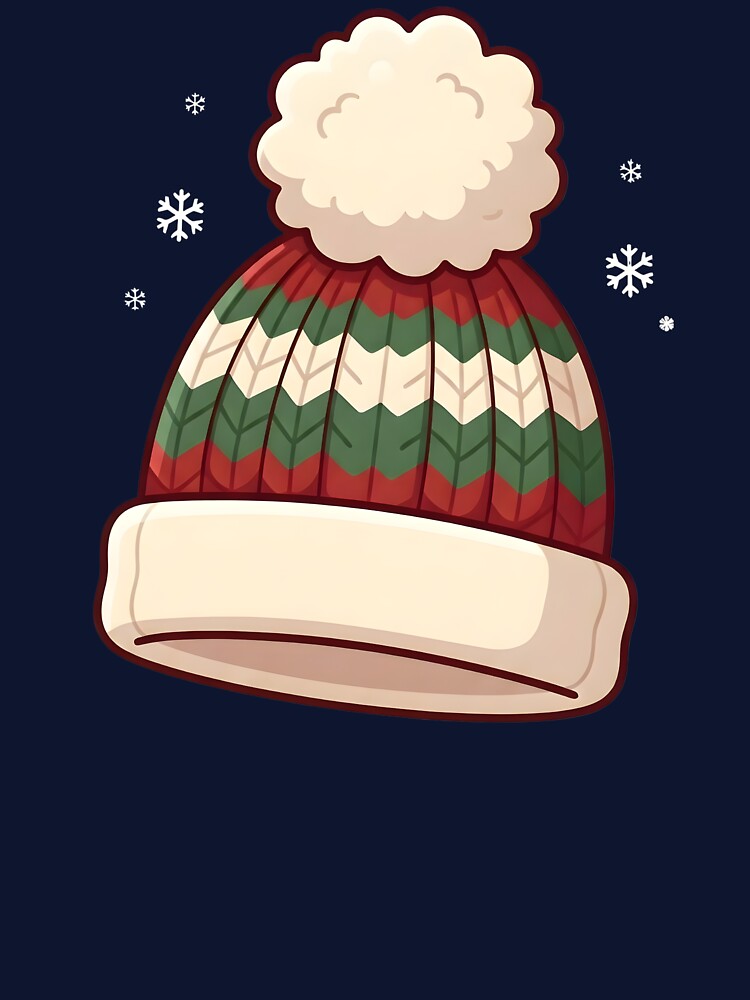 Cozy Winter Beanie Hat Cute Christmas Pattern by Herodestroyer