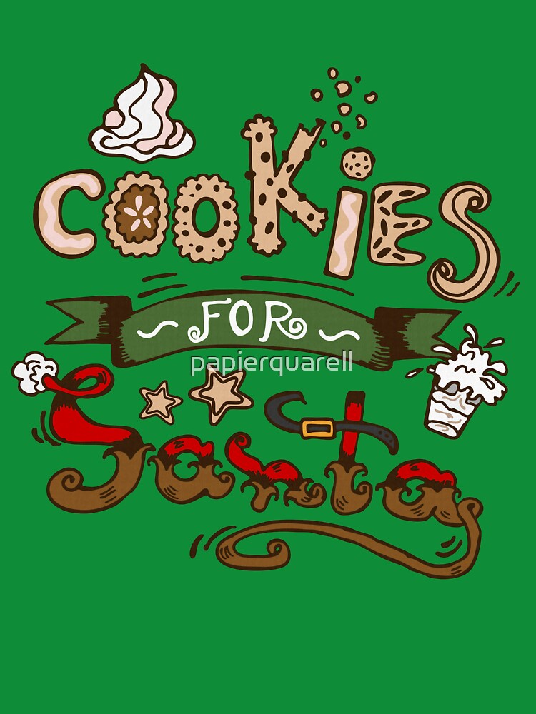 Cookies for Santa Christmas Quote by papierquarell
