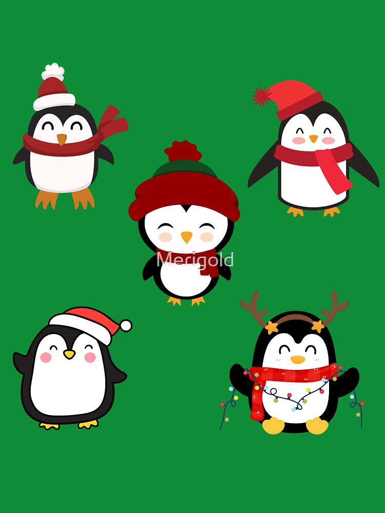 Fun Winter Penguin Pattern by Merigold
