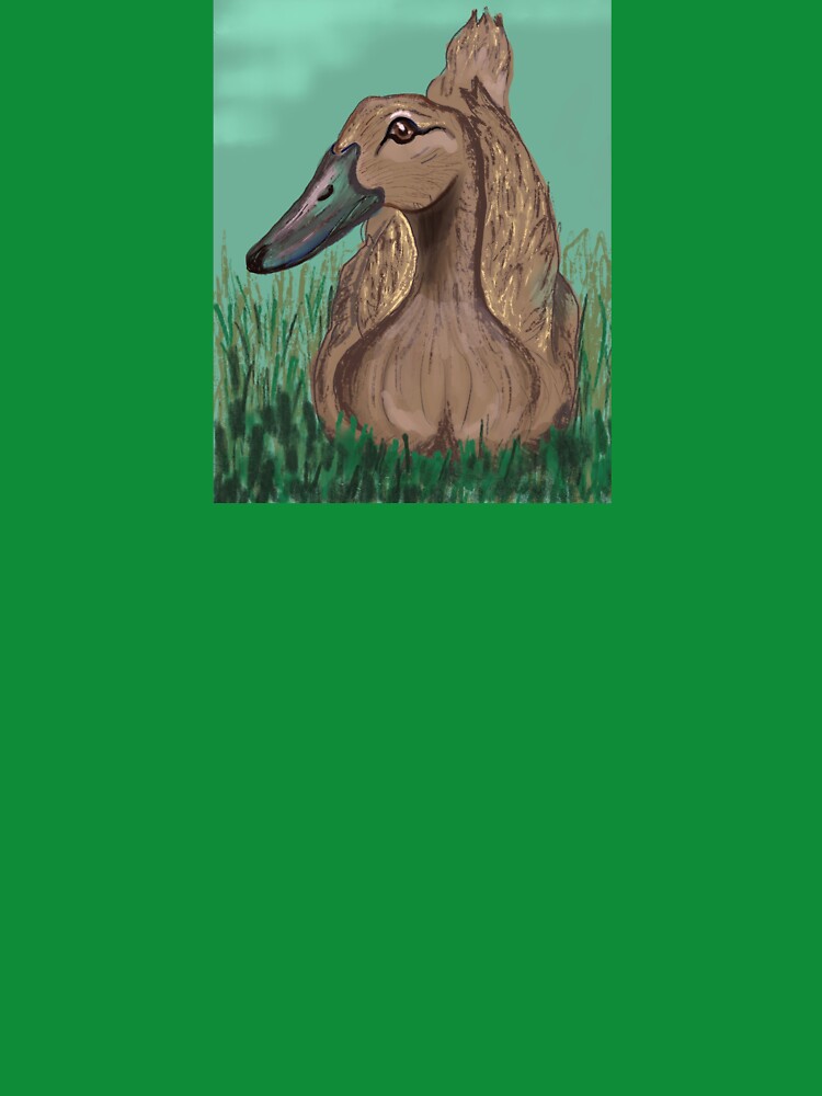 Sitting Khaki Campbell Duck by LaurelsArtwork