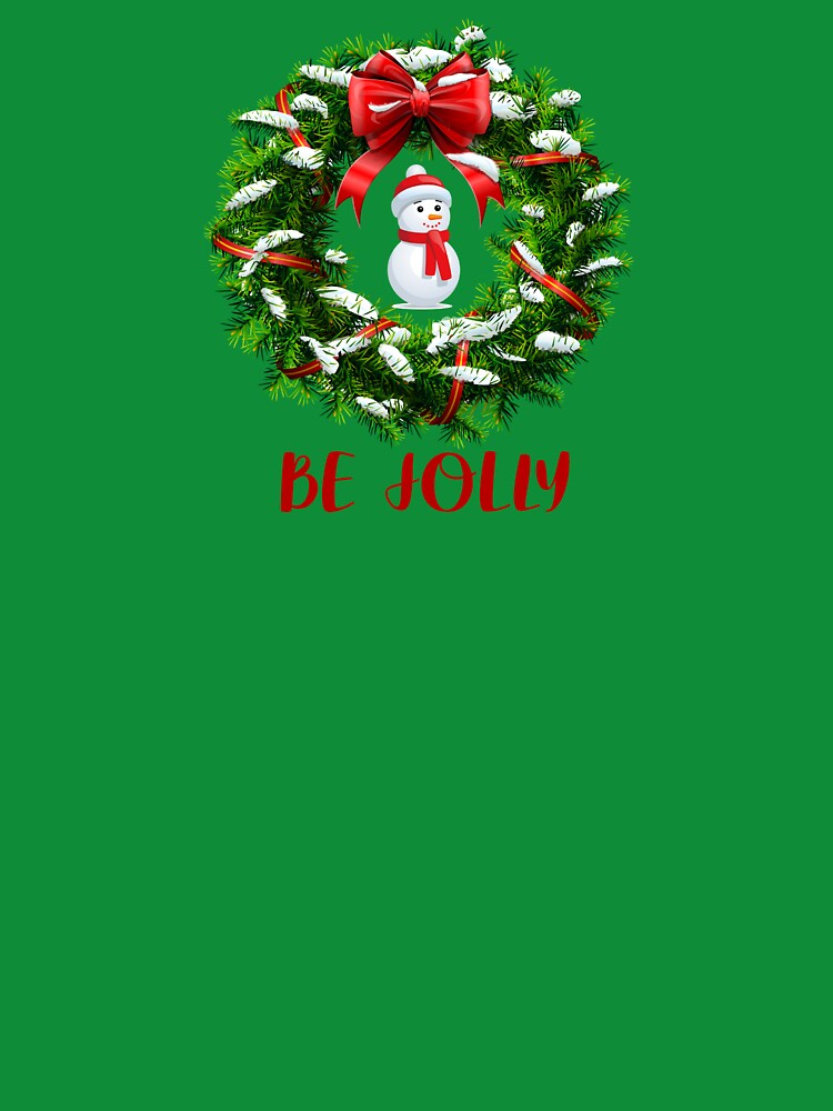 Snowman Christmas Wreath - Be Jolly by PawsitiveMum