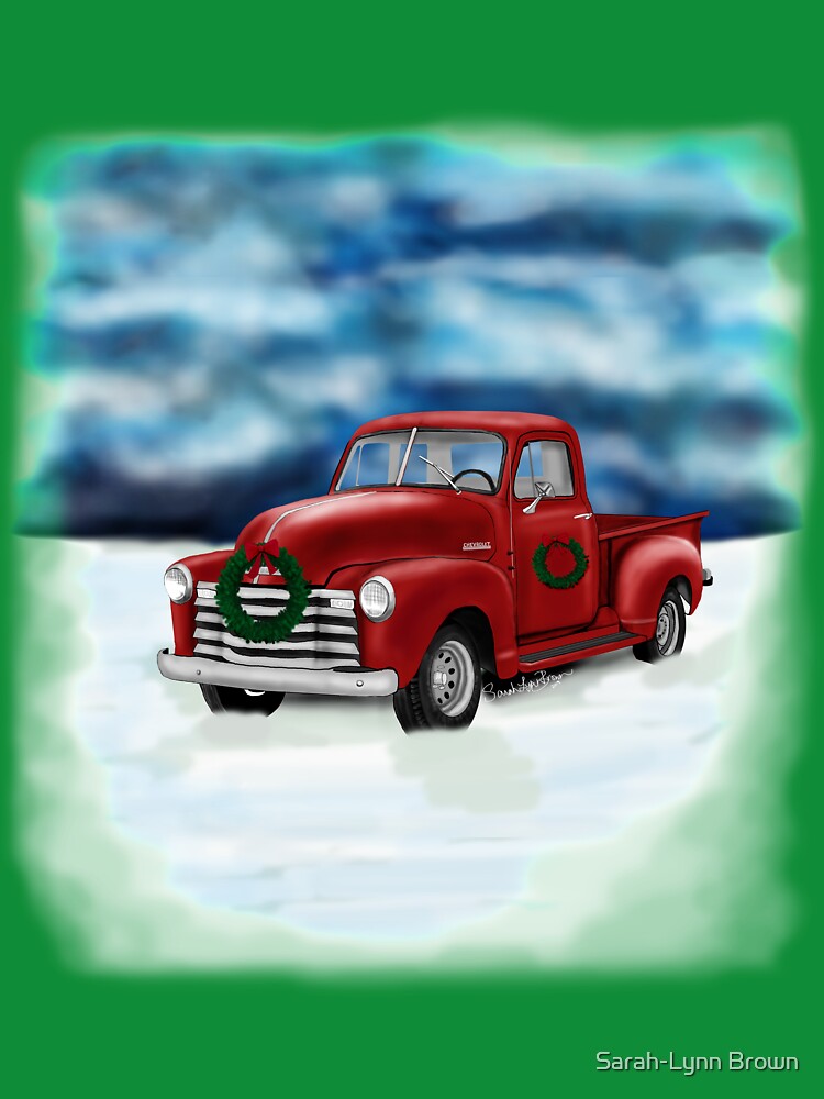 Christmas Red Truck by Sarah-Lynn Brown