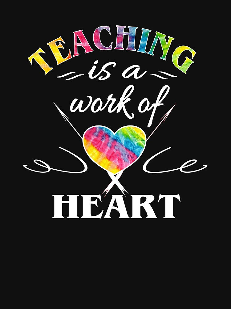 Teacher Appreciation Gift Teaching Is A Work Of Heart Design by Sapphire Star