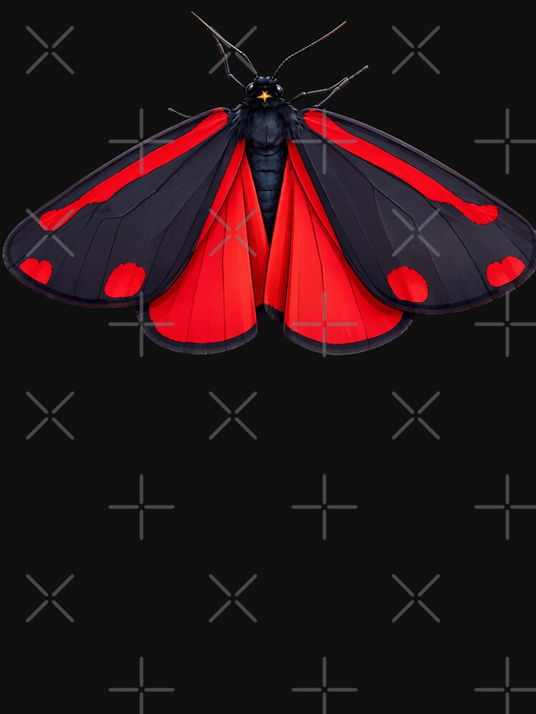 Cinnabar Moth Tyria jacobaeae Realistic Style by Harpagann