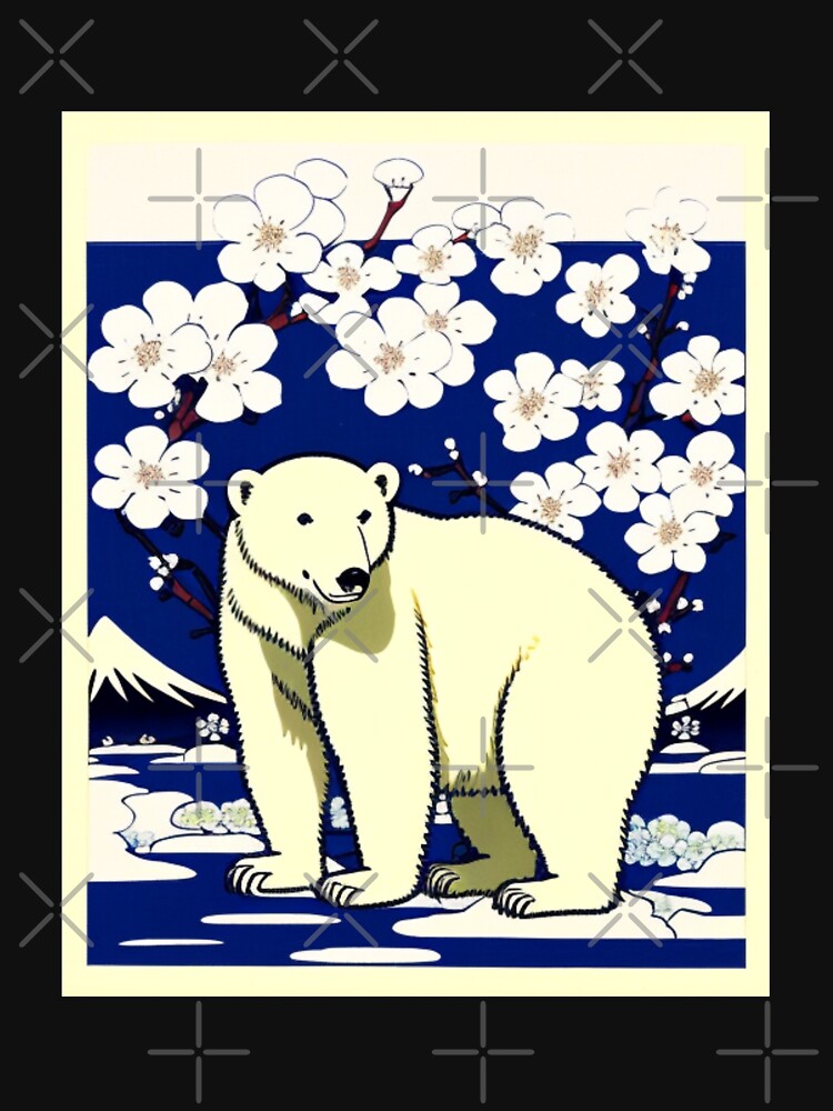polar bear with flowers by EuropeanPrints