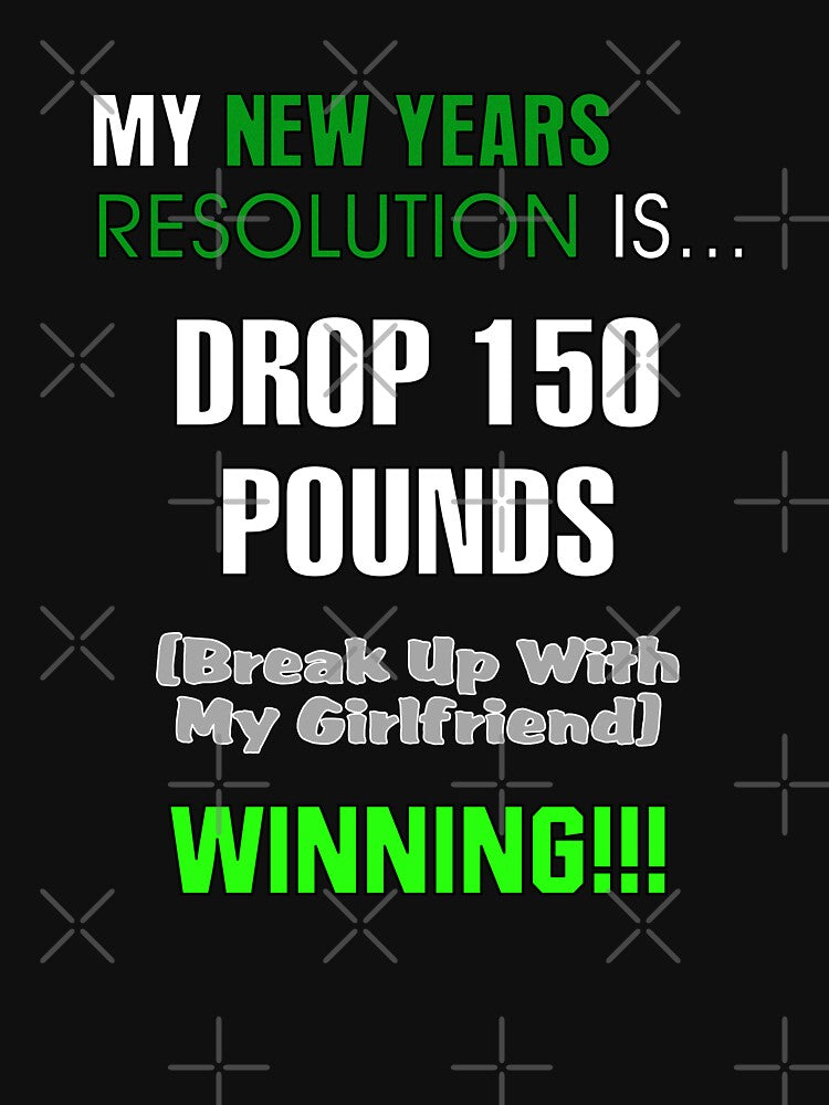 My New Years Resolution Is... Drop 150 Pounds (break up with my girlfriend) - Winning!!! by allmarkmade