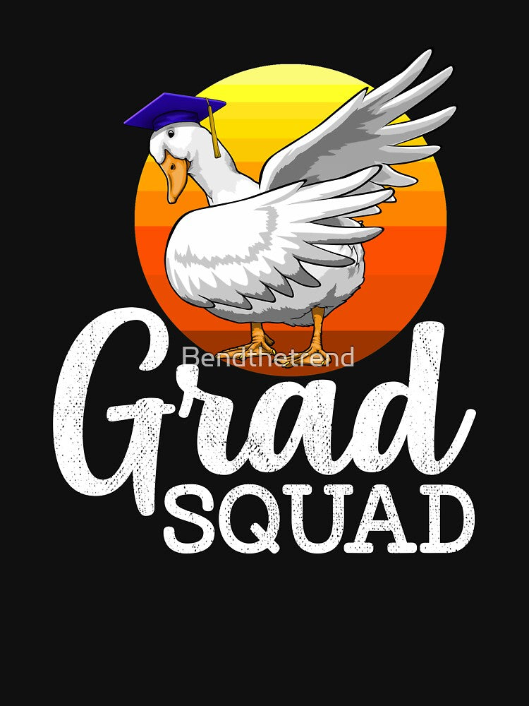 Dabbing Duck Grad Squad Retro Funny Water Ducklings by Bendthetrend