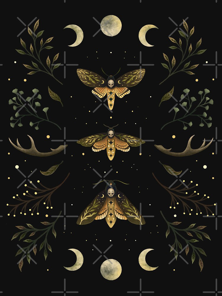 Death Head Moths Night by episodicDrawing Unisex